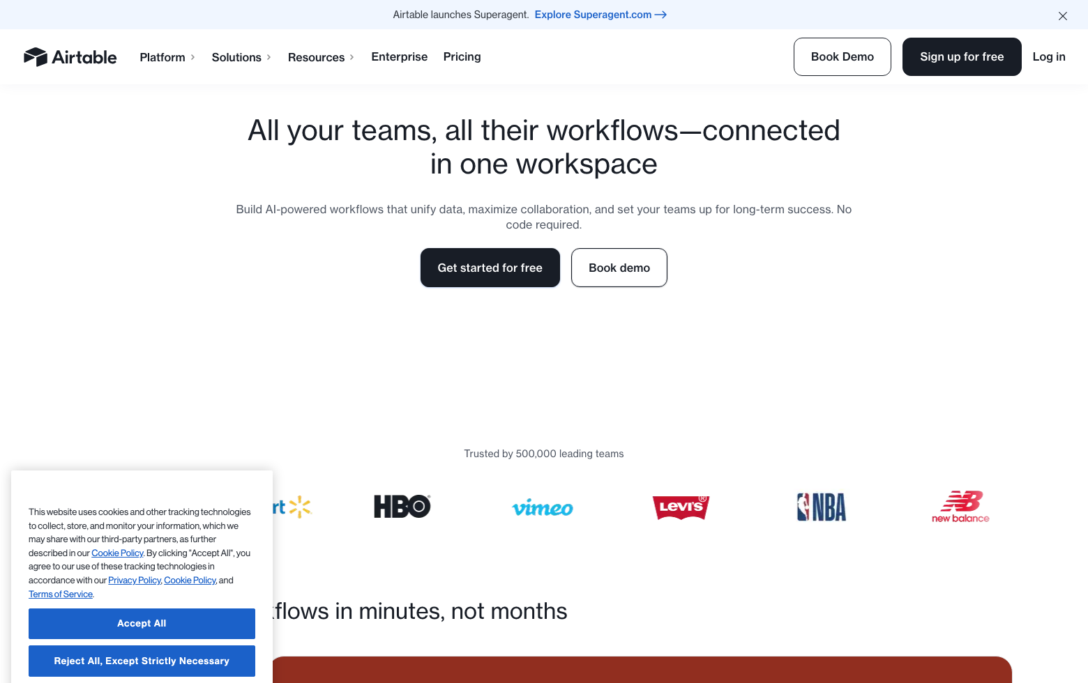 Airtable Portals screenshot