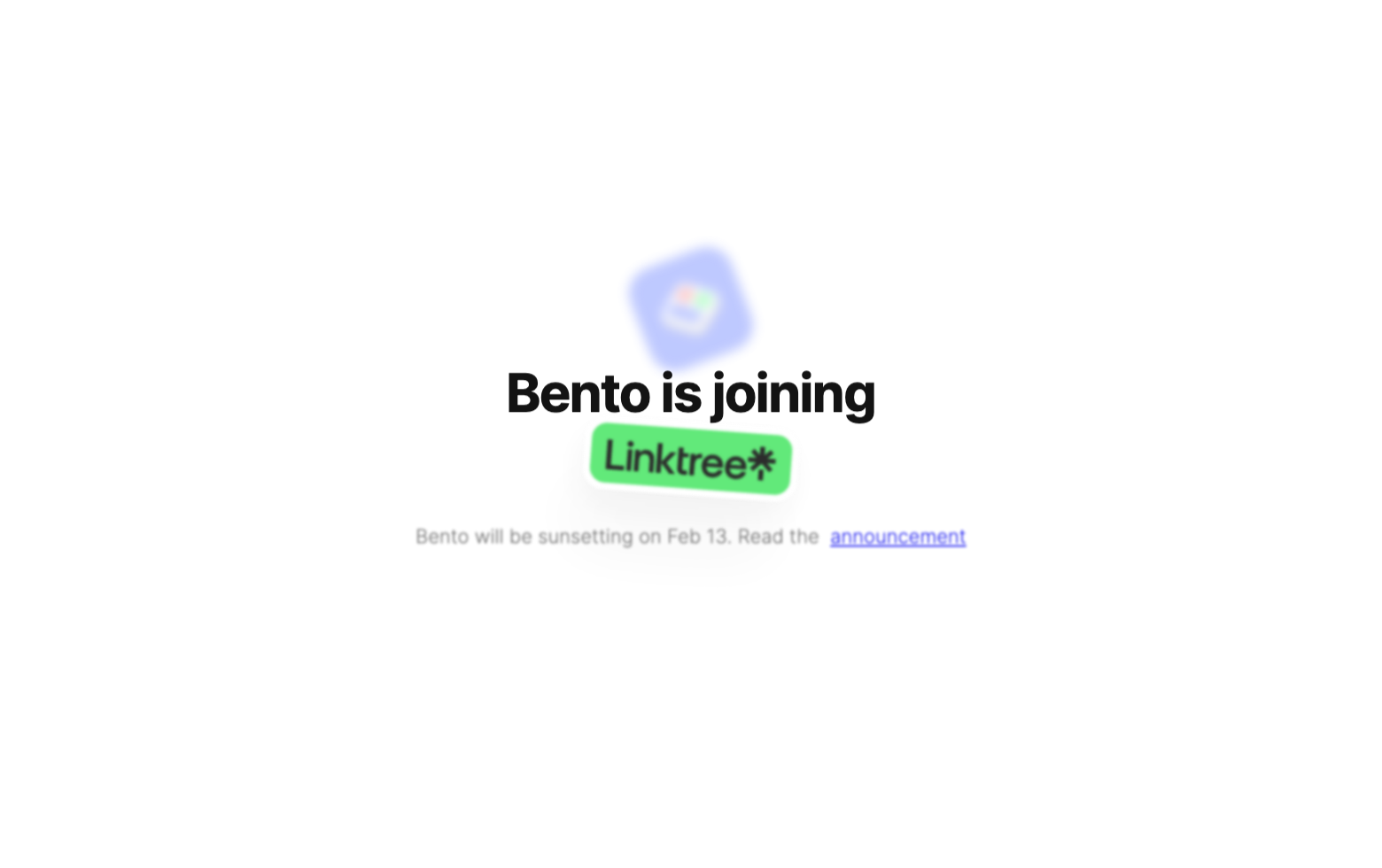 Bento screenshot