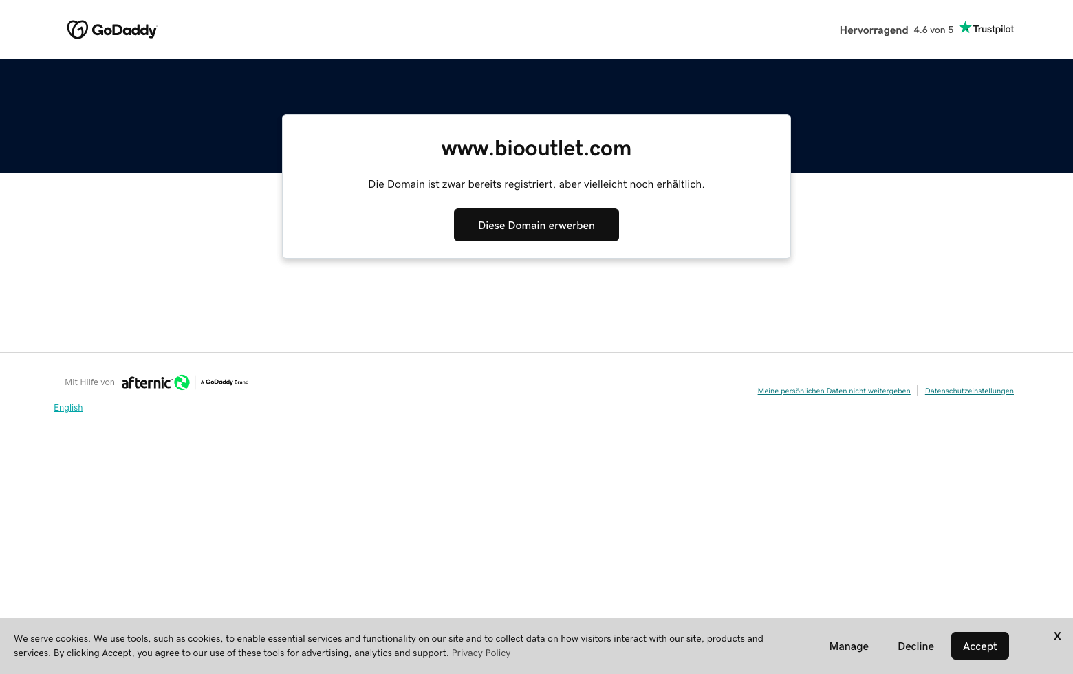 BioOutlet screenshot