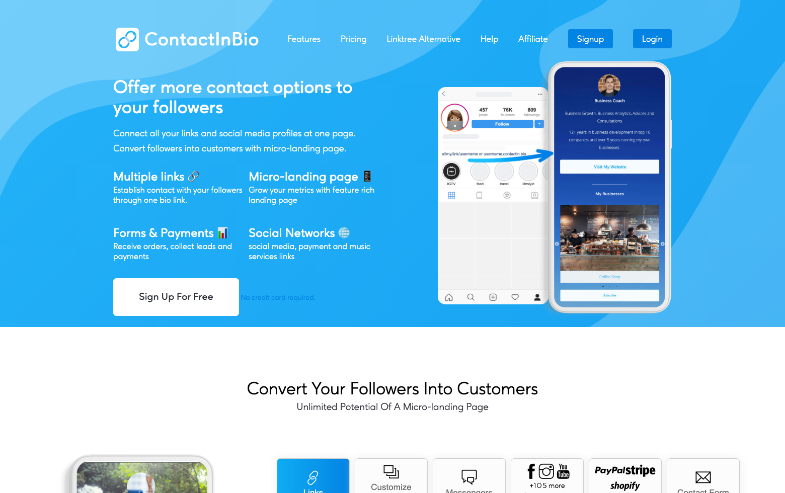 ContactInBio screenshot