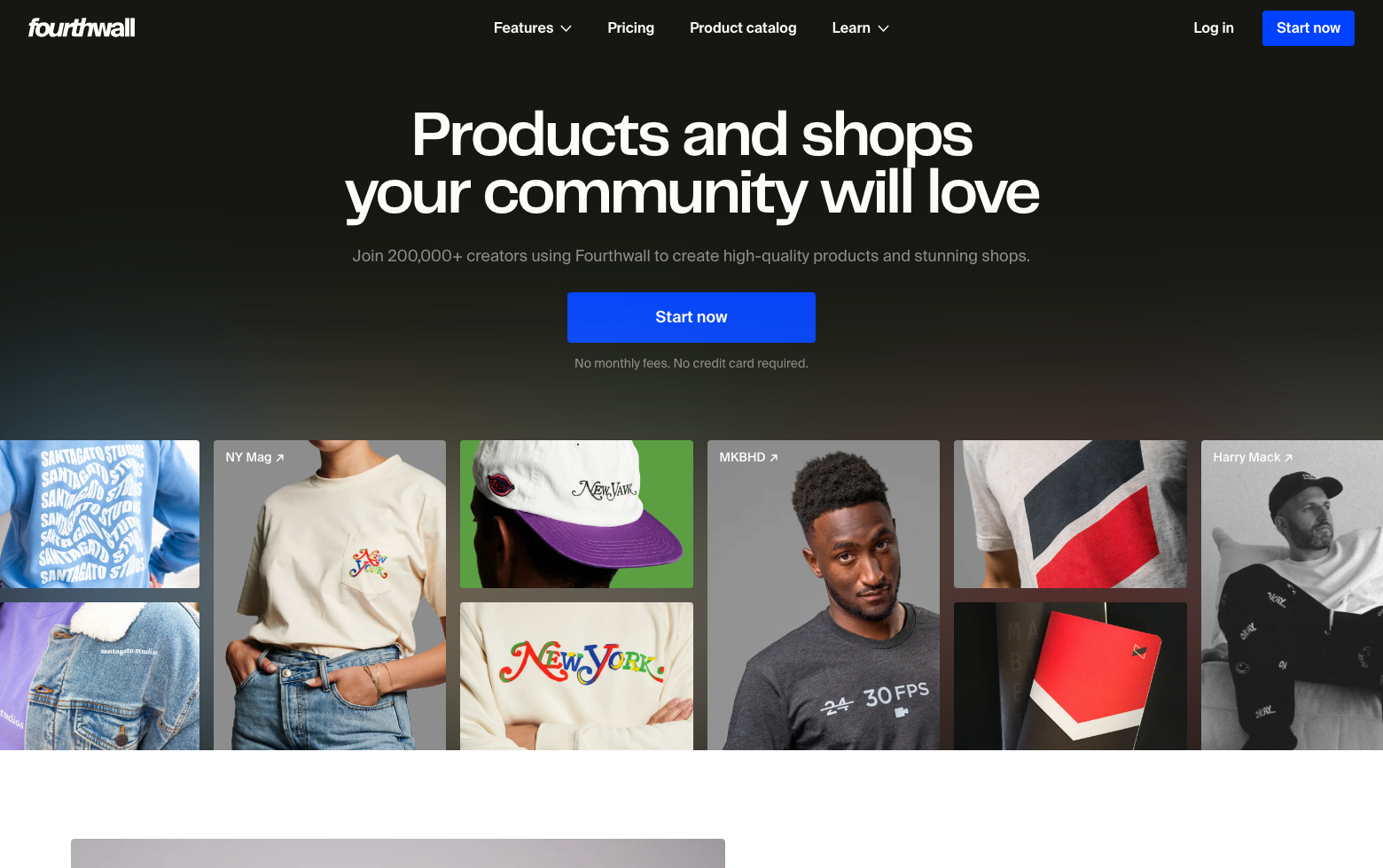 Fourthwall screenshot