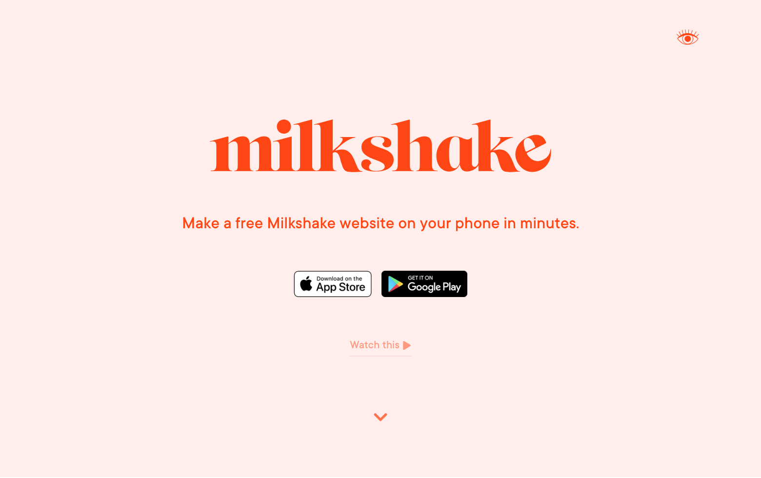 Milkshake screenshot